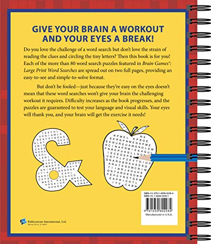 Brain Games - Word Searches - Large Print