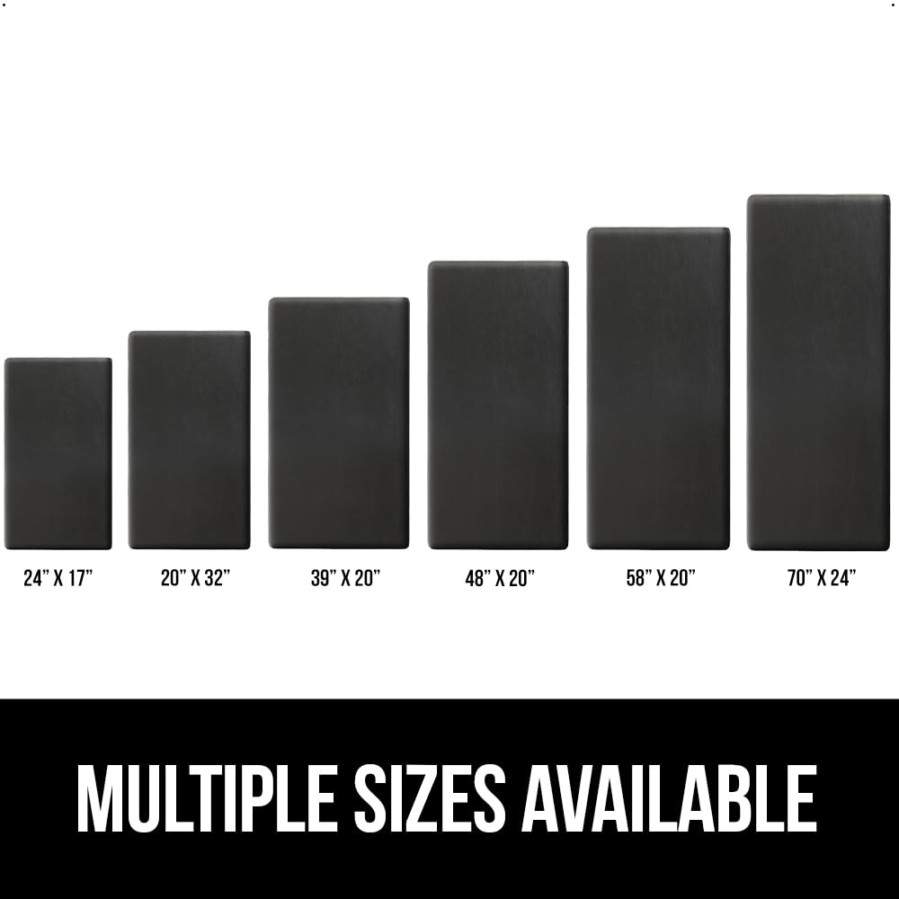 GORILLA GRIP Cushioned Anti Fatigue Mats for Kitchen Floor, Ergonomic Standing Office Desk Mat, Waterproof Scratch Resistant Pebbled Top, Supportive Comfort Padded Foam Rugs, 17x24, 3/4" Thick, Black