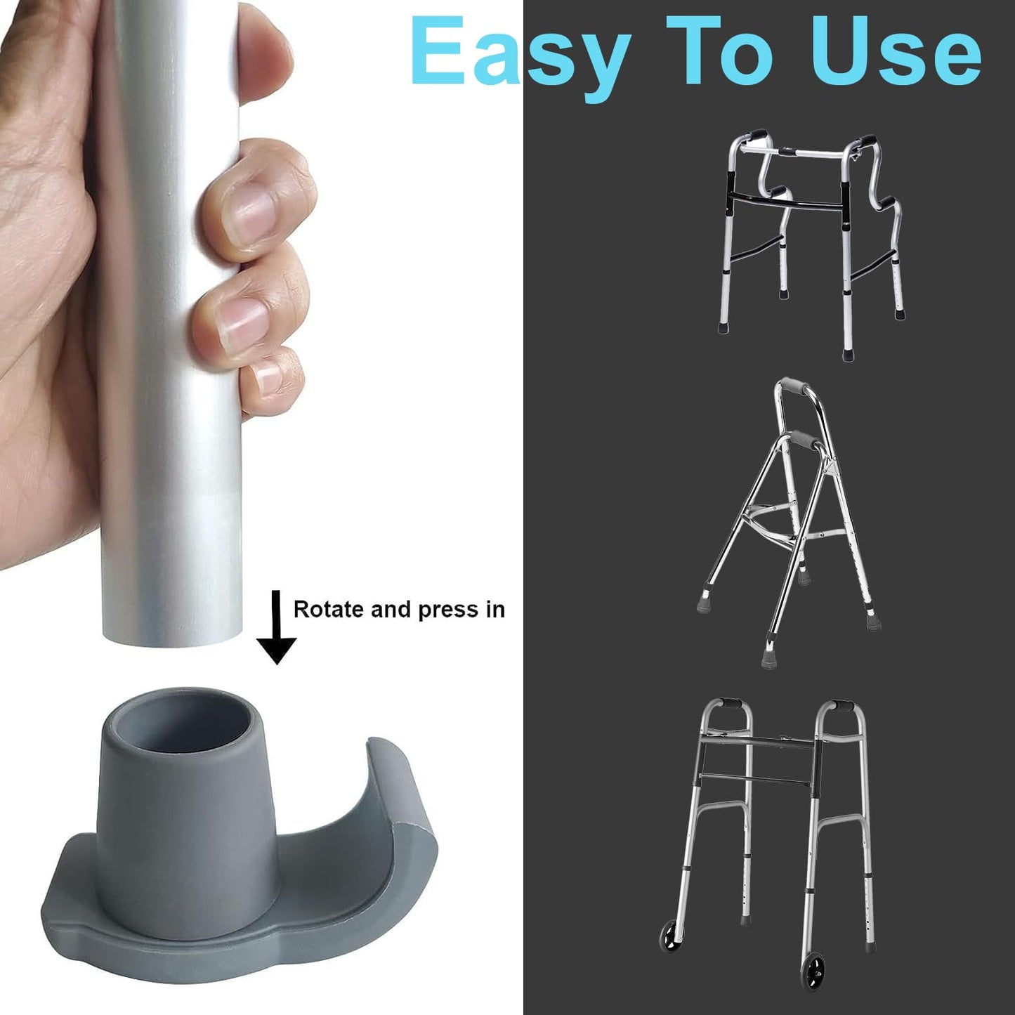 Walker Skis Glides for Folding Walkers
