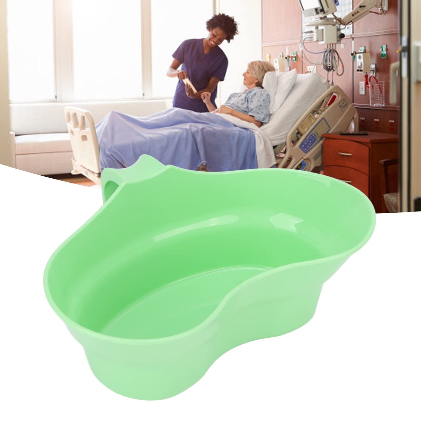 Kidney Tray Plastic,Mouth wash Basin Cup for Bed Toothbrush Elderly Emesis Stack Vomit Bowl toothbrushing Tray to Brush Teeth in Mouth Oral Care Plastic Bowls Sick Kidney Shape Large with Handle