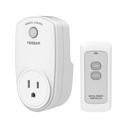 Remote Control Outlet, Wireless Electrical Plug Switch for Lights, Lamps, Fans