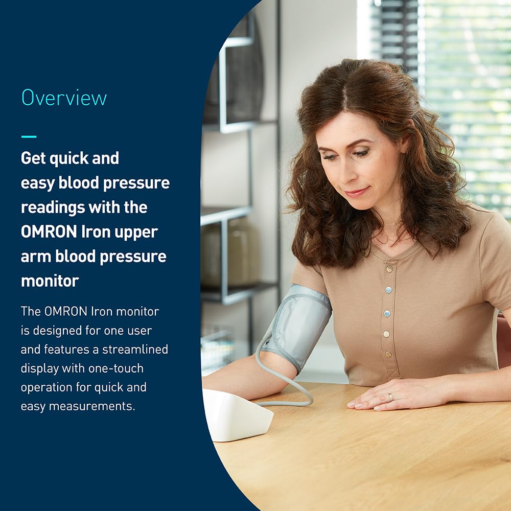 Upper Arm Blood Pressure Monitor - Clinically Validated Blood Pressure Cuff