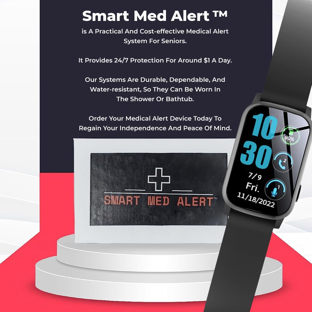 Senior Wearable Smartwatch, Cellular Medical Alert Device | Fall Detection