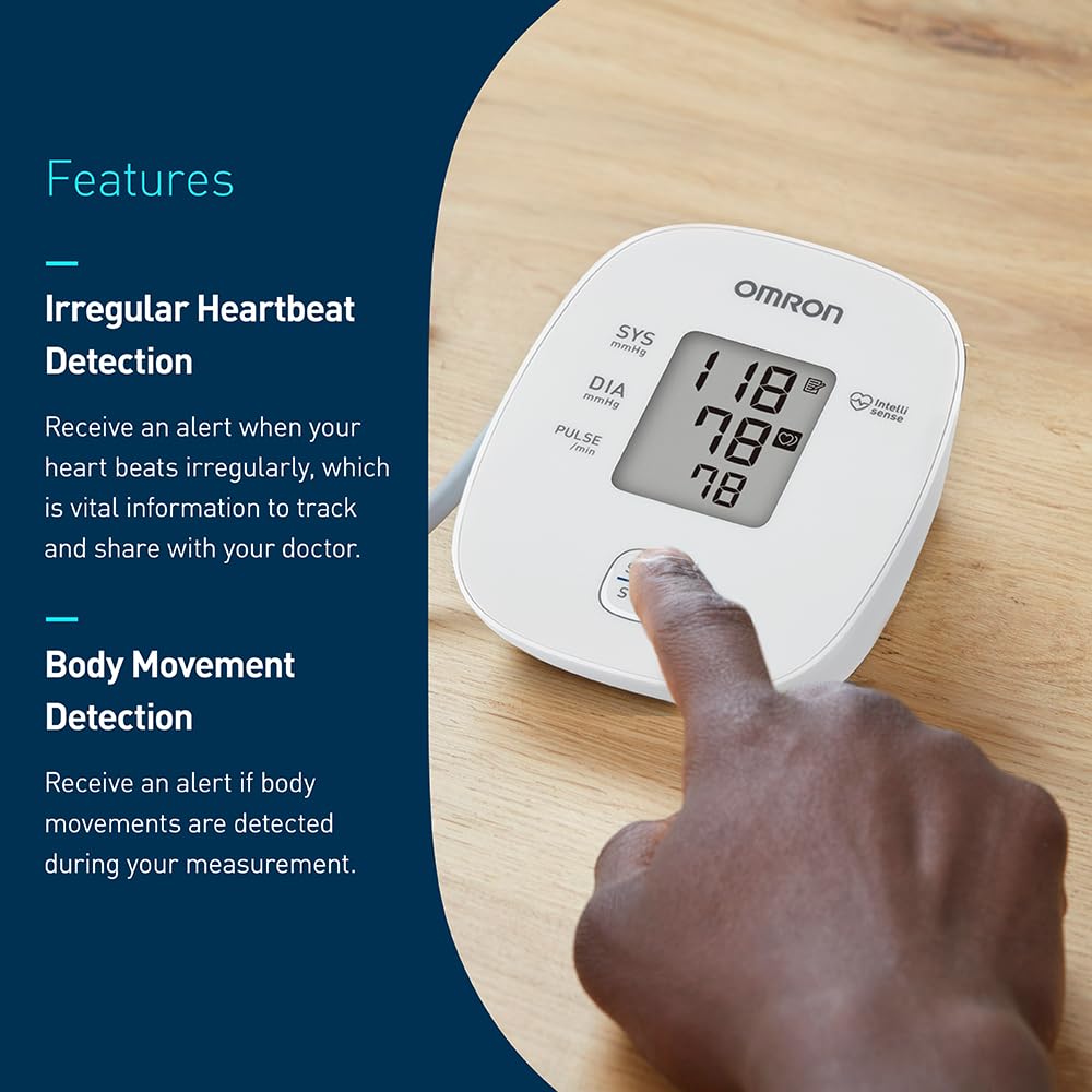 Upper Arm Blood Pressure Monitor - Clinically Validated Blood Pressure Cuff