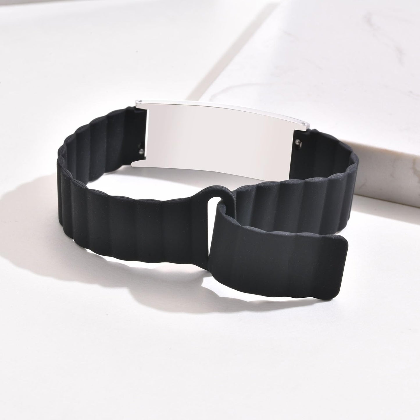 Comfortable Medical ID Bracelet for Men & Women - Custom Engraved