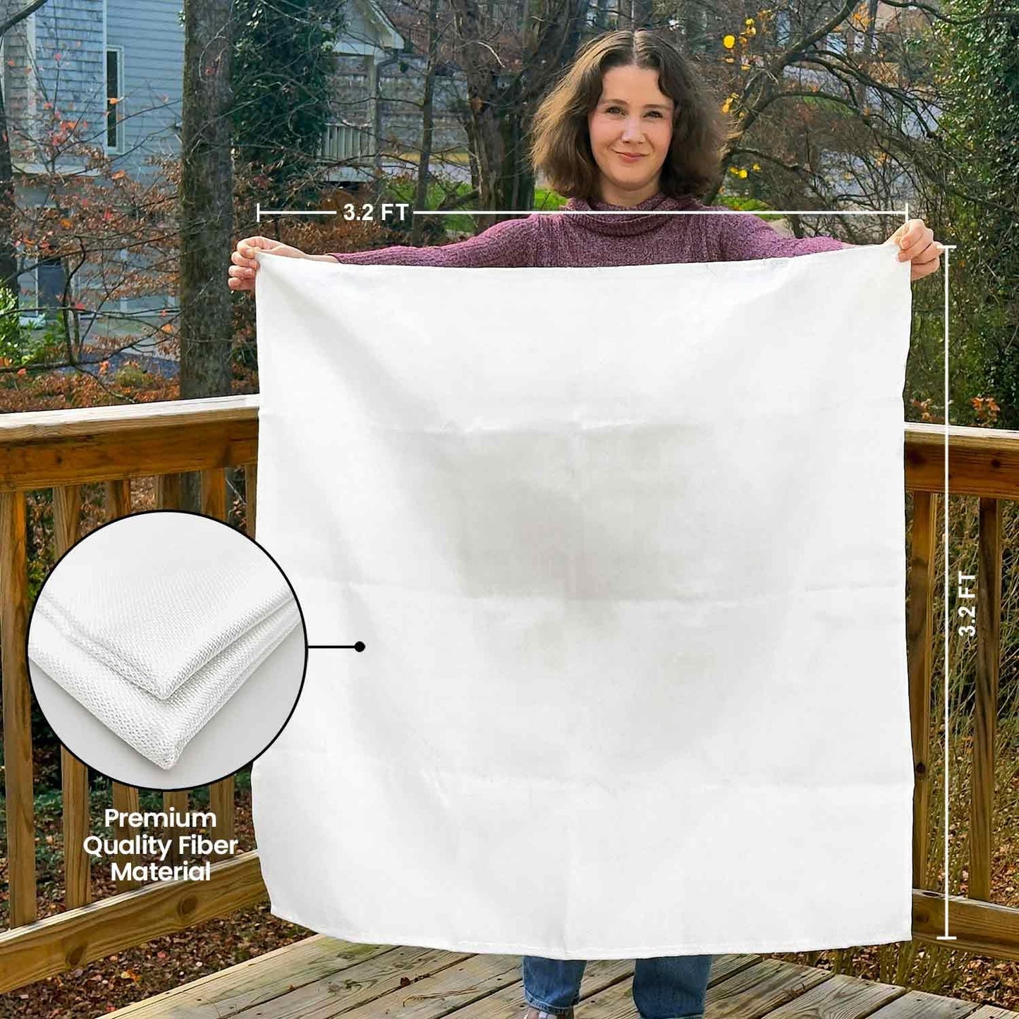 Prepared Hero Emergency Blanket - 1 Pack - Fiberglass Fire Suppression Blanket for Kitchen,Home 40” x 40” ,