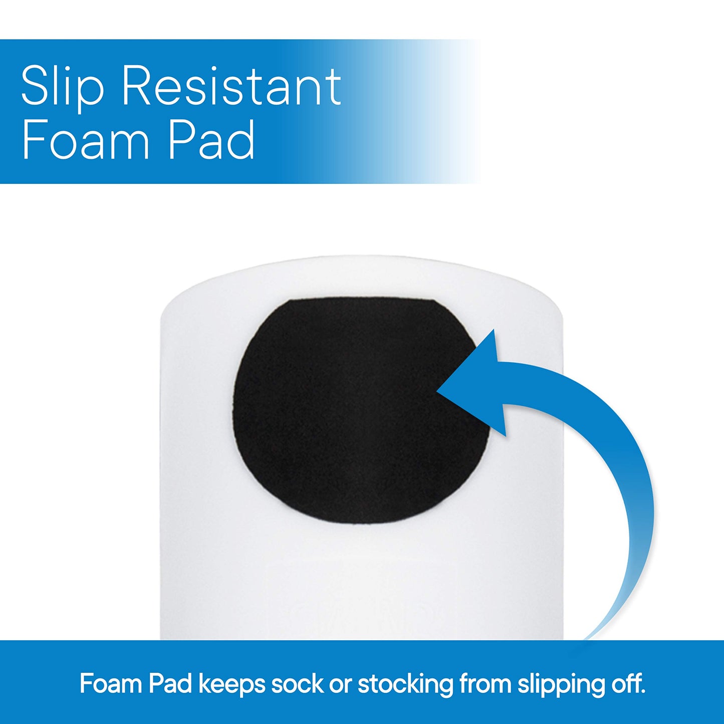 RMS Deluxe Sock Aid - Socks Helper with Foam Handles (for Regular Socks)