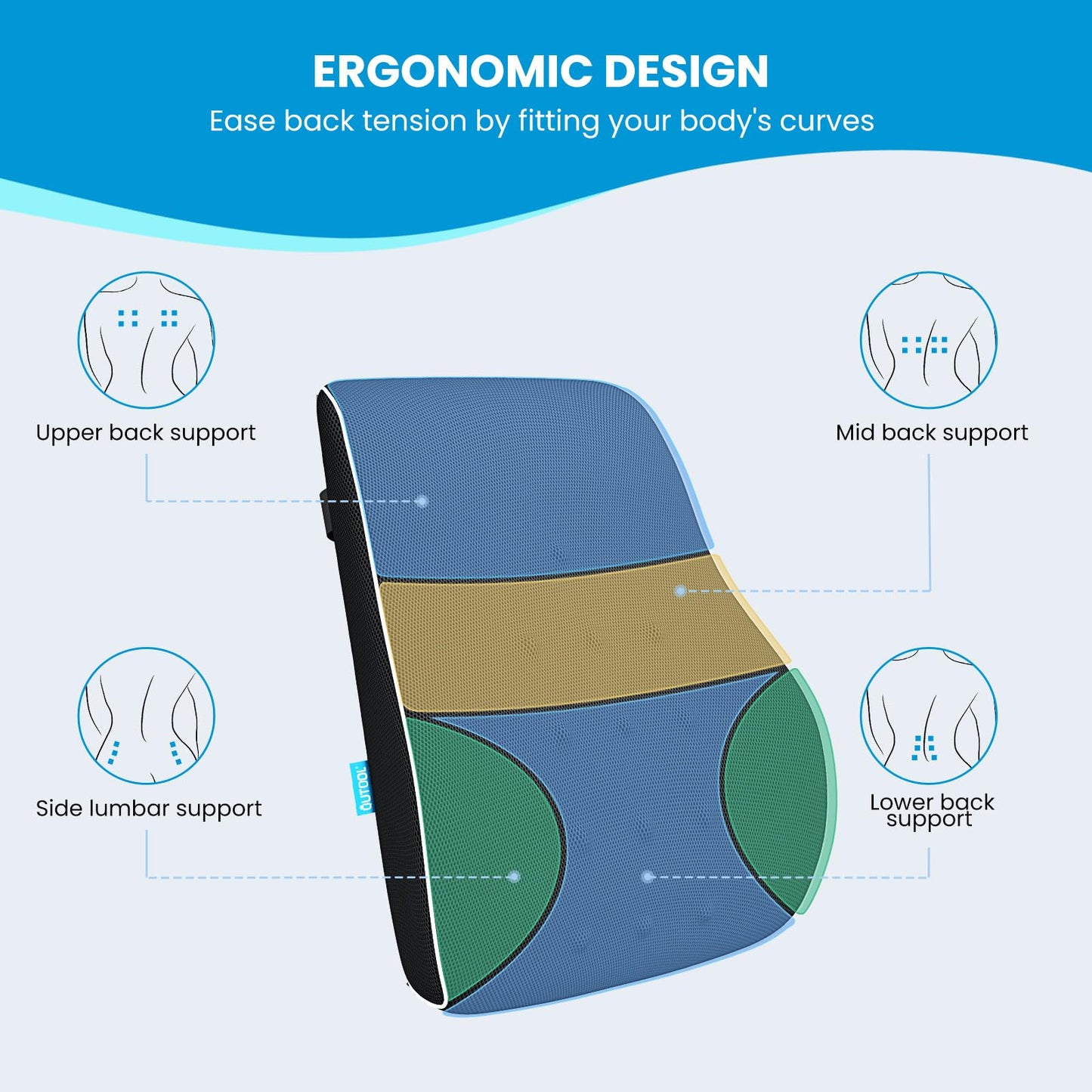 Lumbar Support Pillow for Office Chair