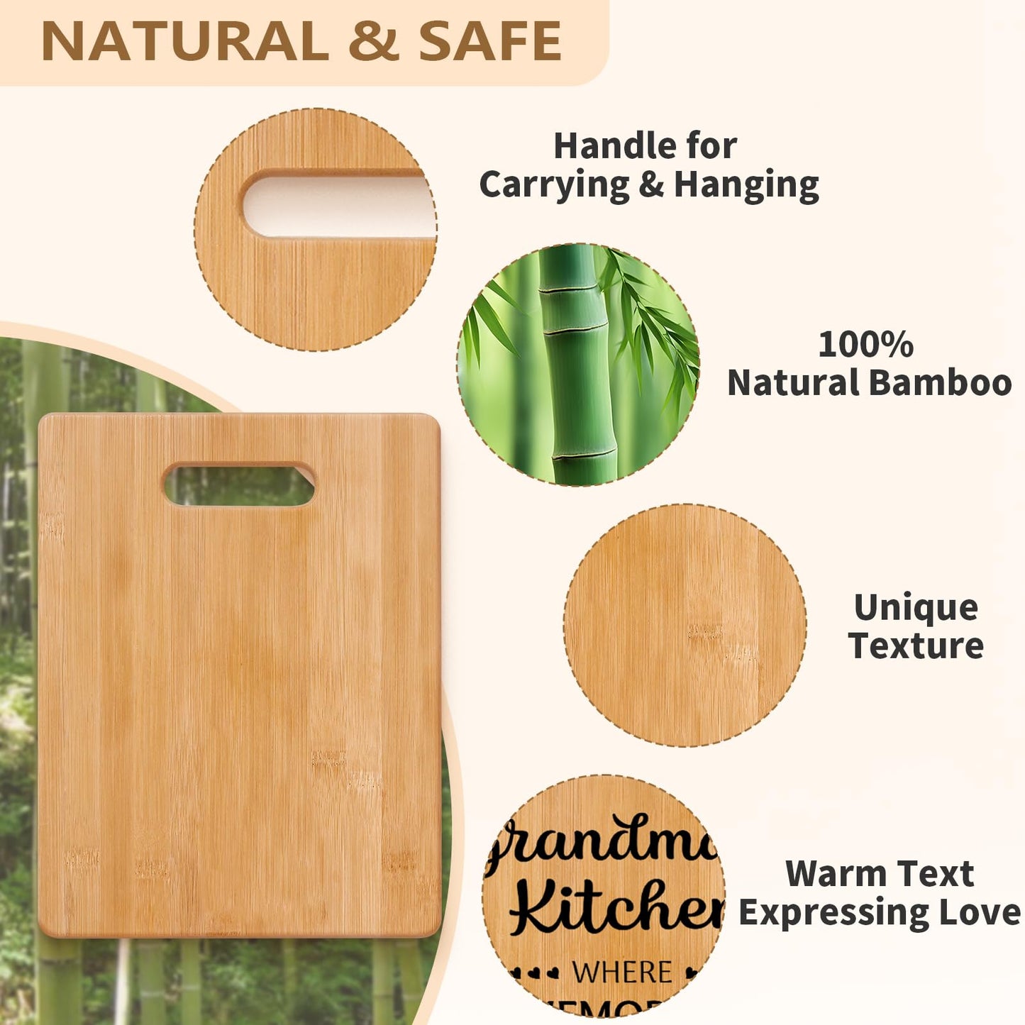 Grandma Gifts, Grandma Birthday Gifts, Unique Cutting Board, Best Christmas Mothers Day Present for Grandmother from Grandchildren