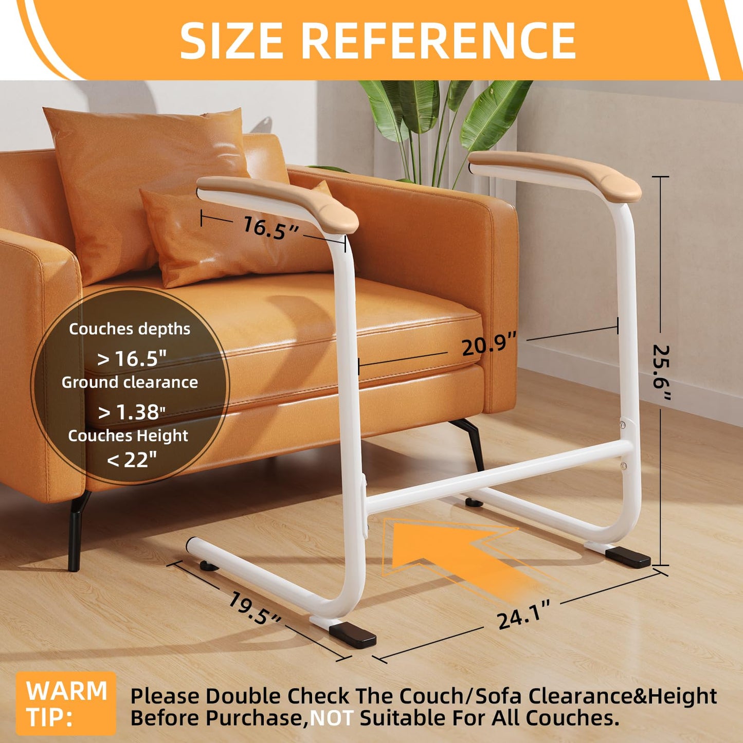 Chair Couch Stand Assist,Chair Lift Assist for Elderly, Daily Living Mobility Aid Rail for Couch, Sofa,Chair Mobility Daily Aids for Senior, Disabled, Handicap (400 LBS)