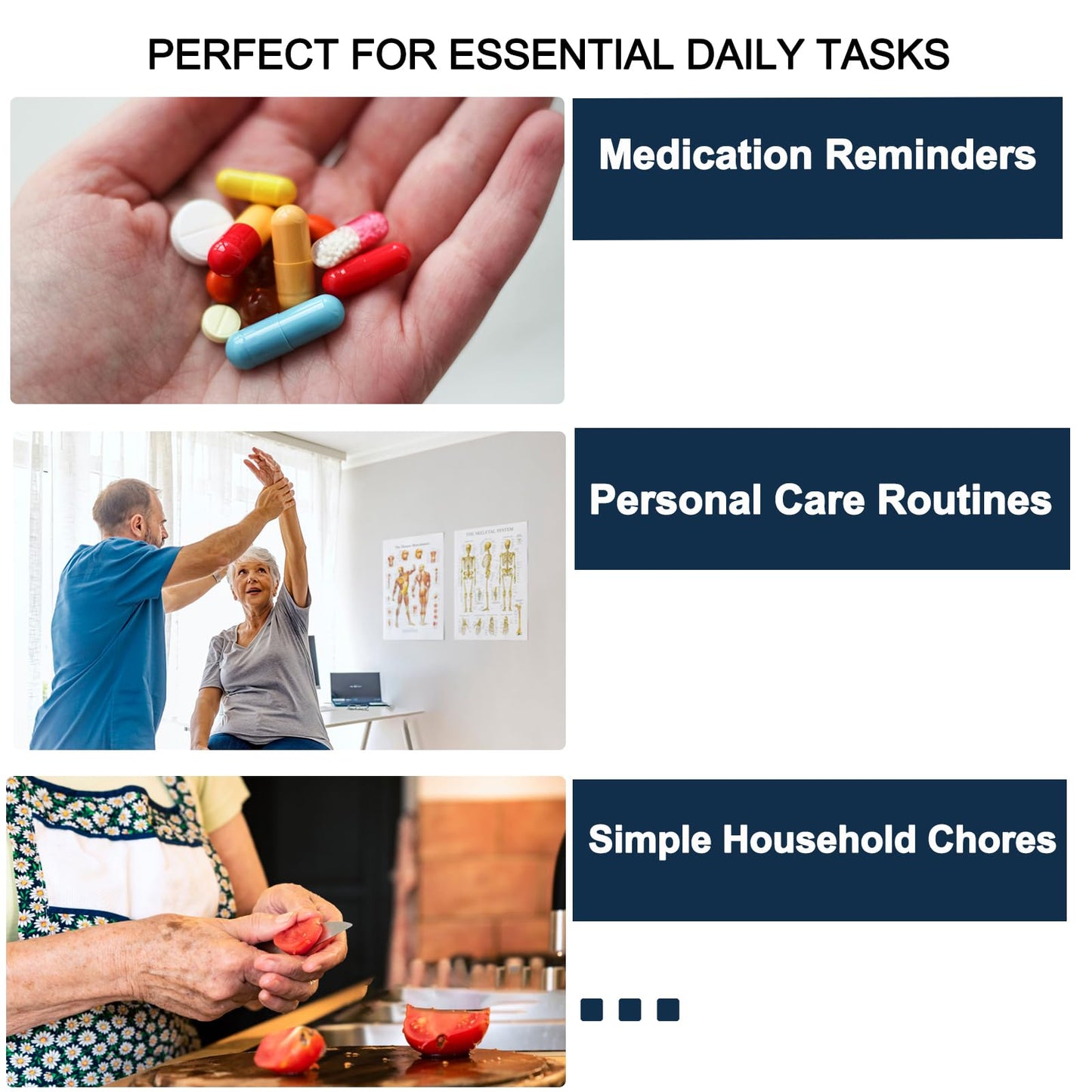 ECROUATY Checklist Pocket for Dementia Seniors, Dementia Products for Elderly, Memory Loss Gadget for Elderly Dementia aid, Alzheimers Activities,to Do List Daily Schedule Planner, Caregiver Supplies