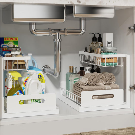 Under Sink Organizer, Pull Out Cabinet Organizer