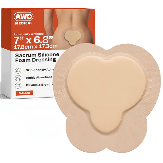 Sacrum Silicone Foam Dressing for Wound Care - Bed Sore Bandages