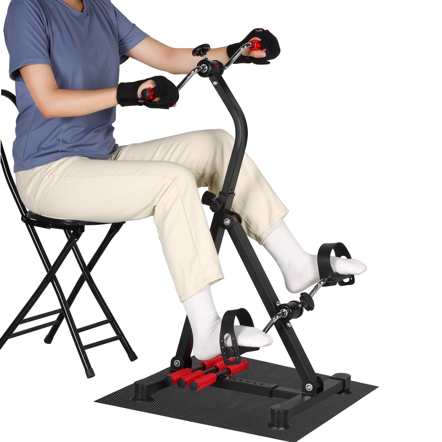 Pedal Exerciser Bike Hand Arm Leg and Knee Therapy