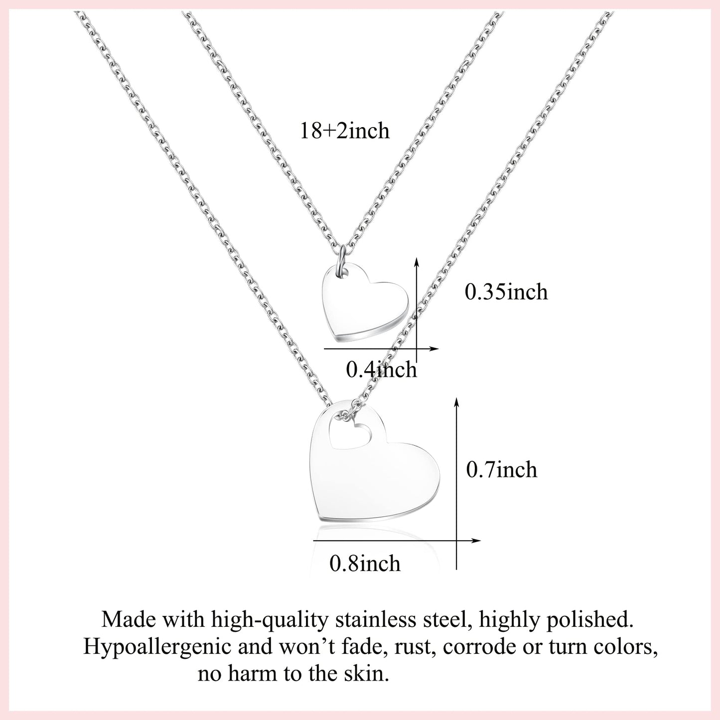 MANVEN Mothers Day Necklace Jewelry Gifts for Mom Mother Daughter Necklace Matching Mommy and Me Jewelry Gifts for Mom Daughter