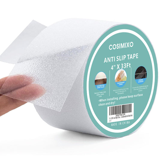 4" x 33Ft Clear Anti Slip Tape Waterprooft, Non-Slip Stair Treads Tape Traction