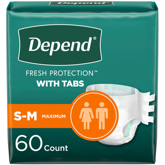 Depend Incontinence Protection with Tabs, Unisex