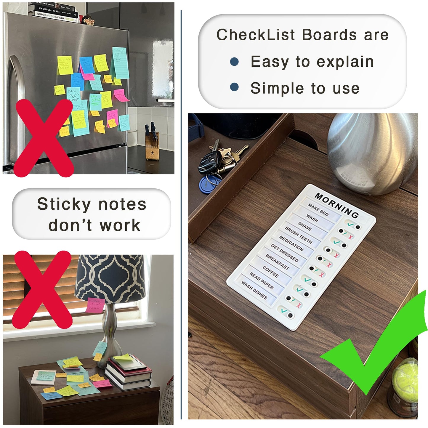 Checklist Boards for Adults |