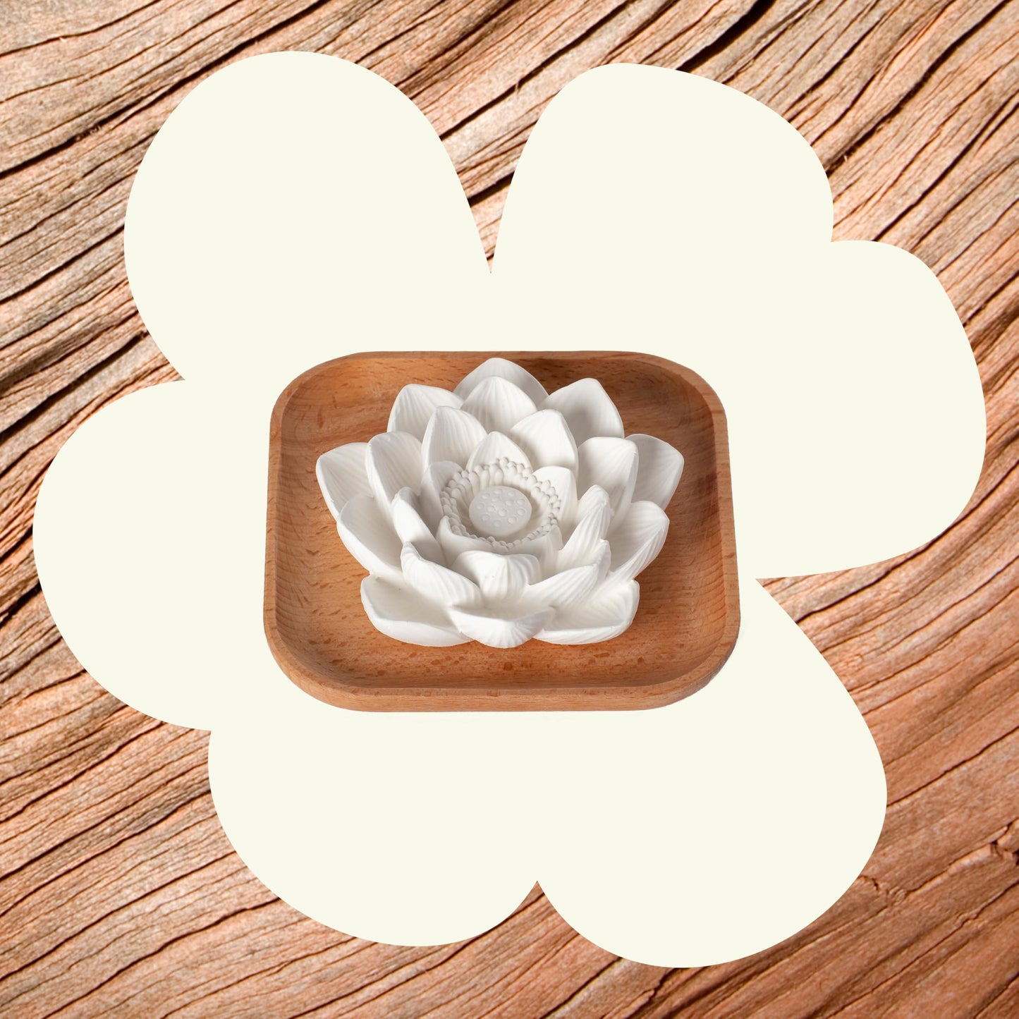 Passive Lotus Flower Aromatherapy Diffuser and Essential Oil Diffuser