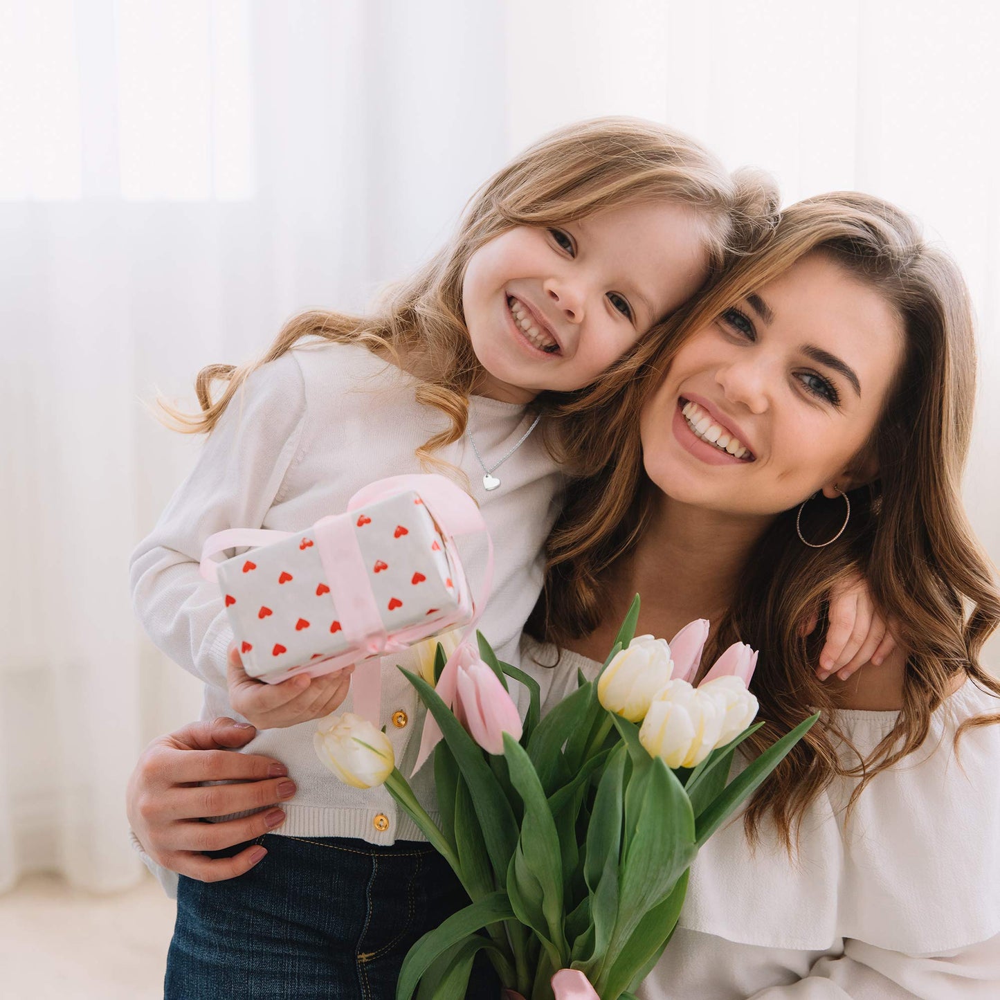 MANVEN Mothers Day Necklace Jewelry Gifts for Mom Mother Daughter Necklace Matching Mommy and Me Jewelry Gifts for Mom Daughter