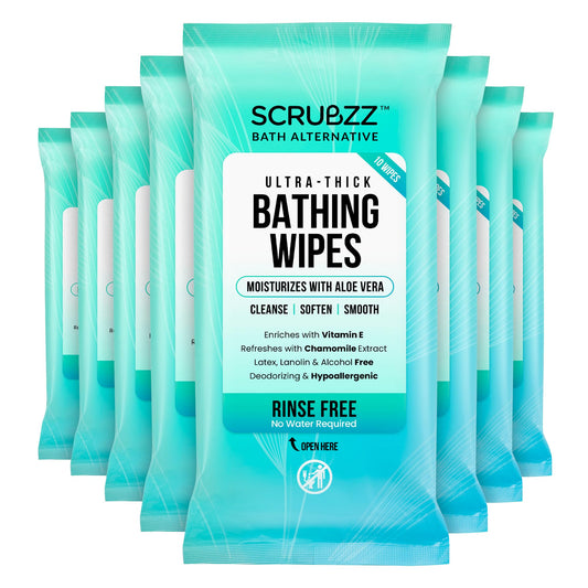 Extra Large Bath Wipes for Adults Bathing No Rinse