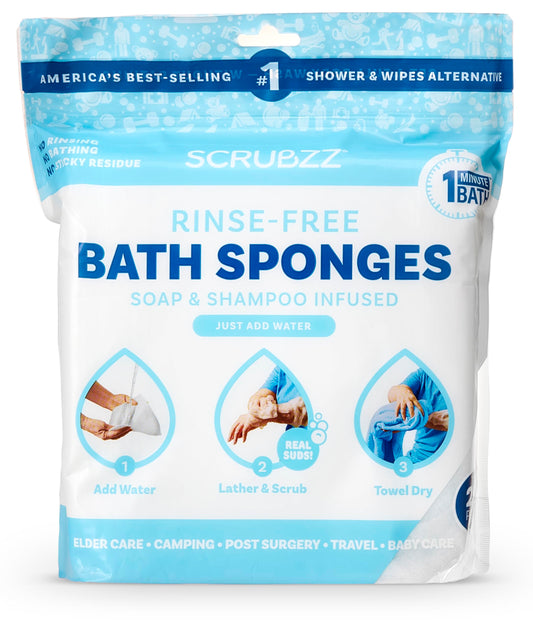 Disposable Rinse Free Bathing Wipes
