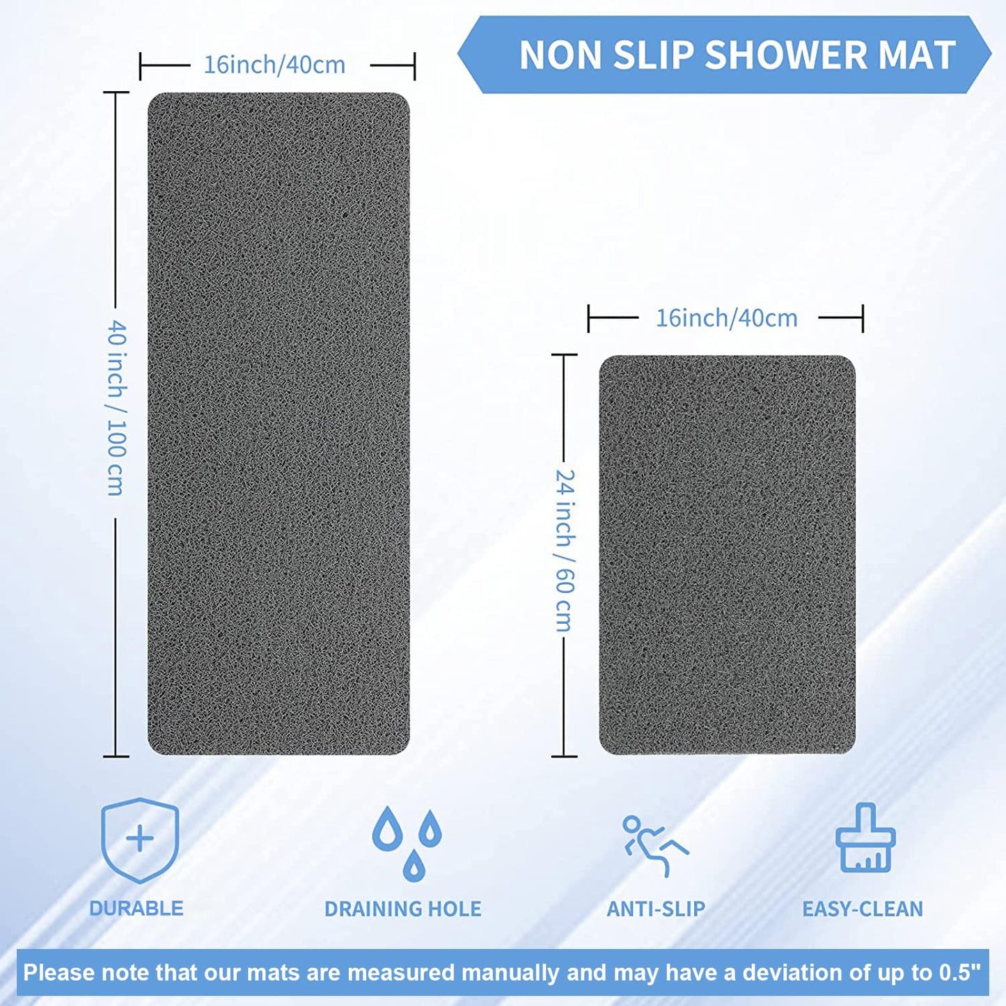 Non Slip Bathtub Mat,Anti Slip Shower Mat