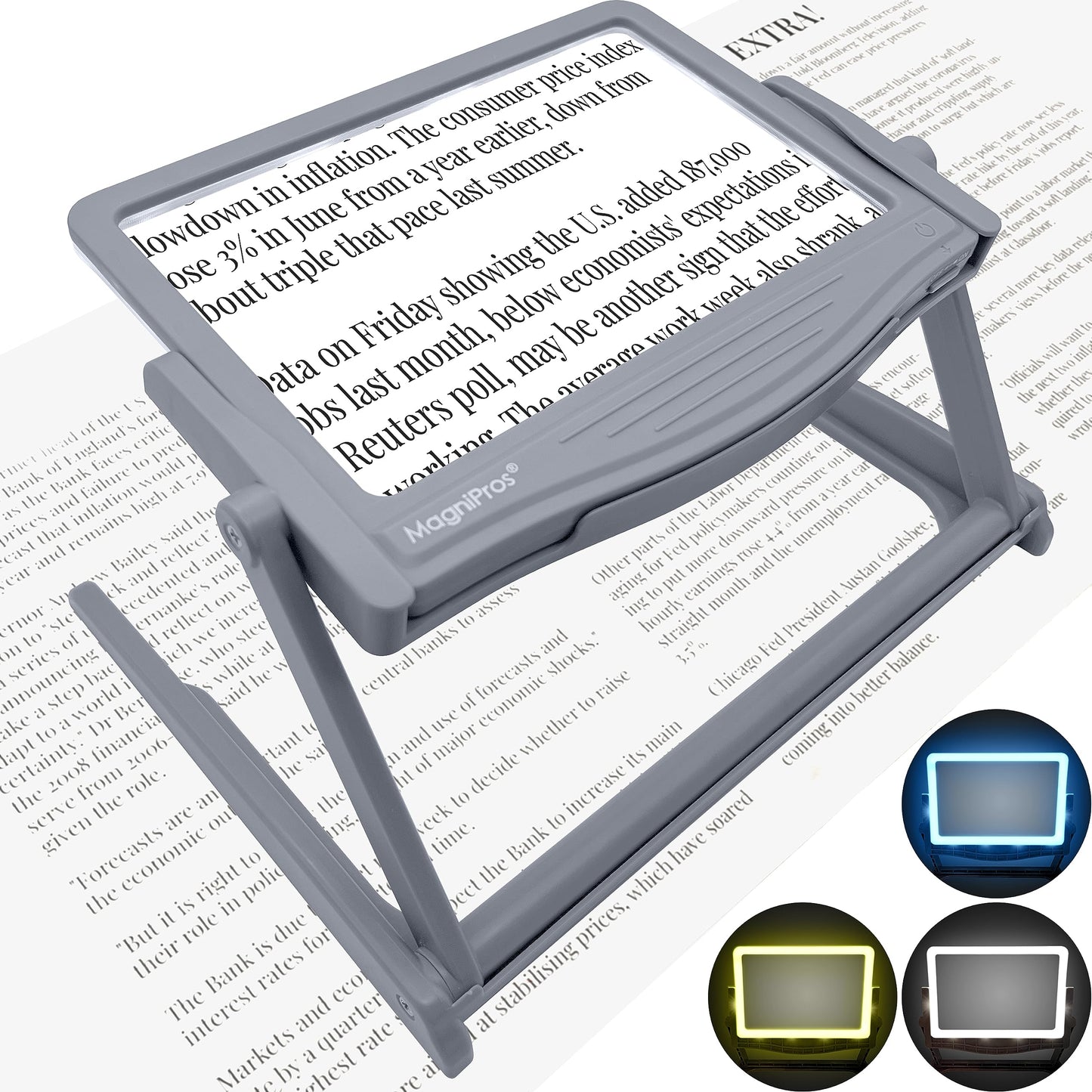 LED Page Magnifier (5X) with Stand