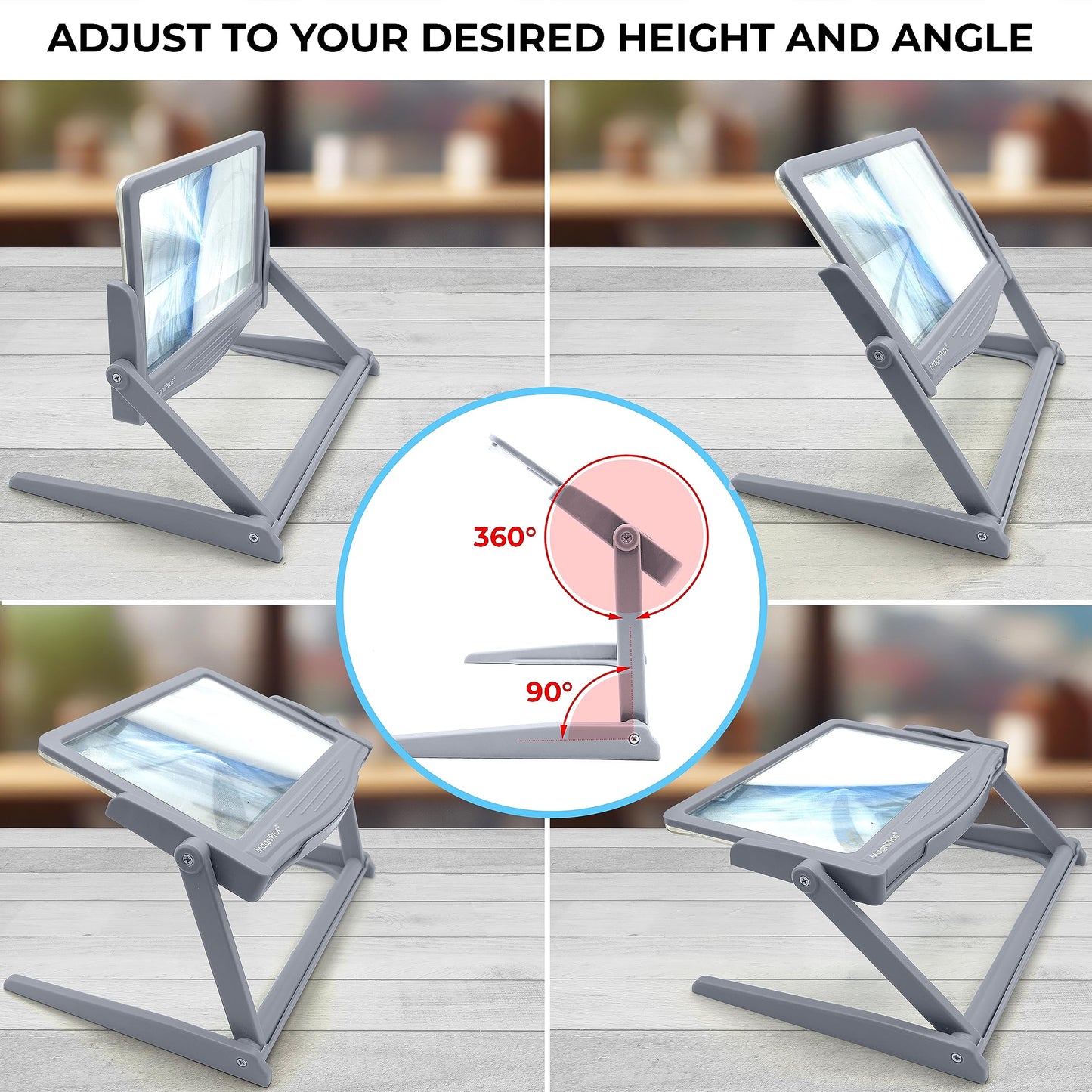 LED Page Magnifier (5X) with Stand