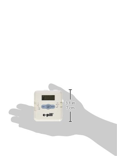 e-Pill 4 Alarm Pocket Pill Organizer and Medicine Pillbox with Pill Reminder - Vibrates and/or Beeps - Fits in Shirt Pocket