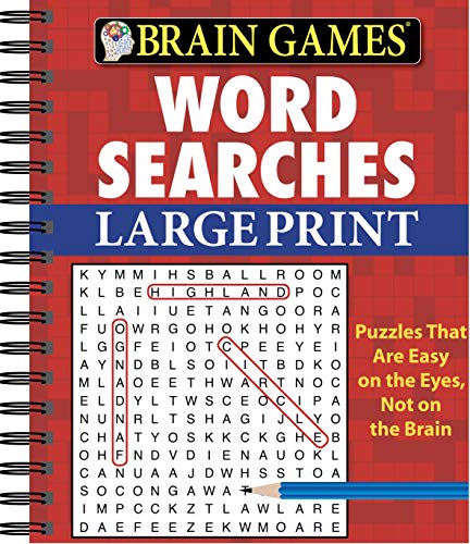 Brain Games - Word Searches - Large Print