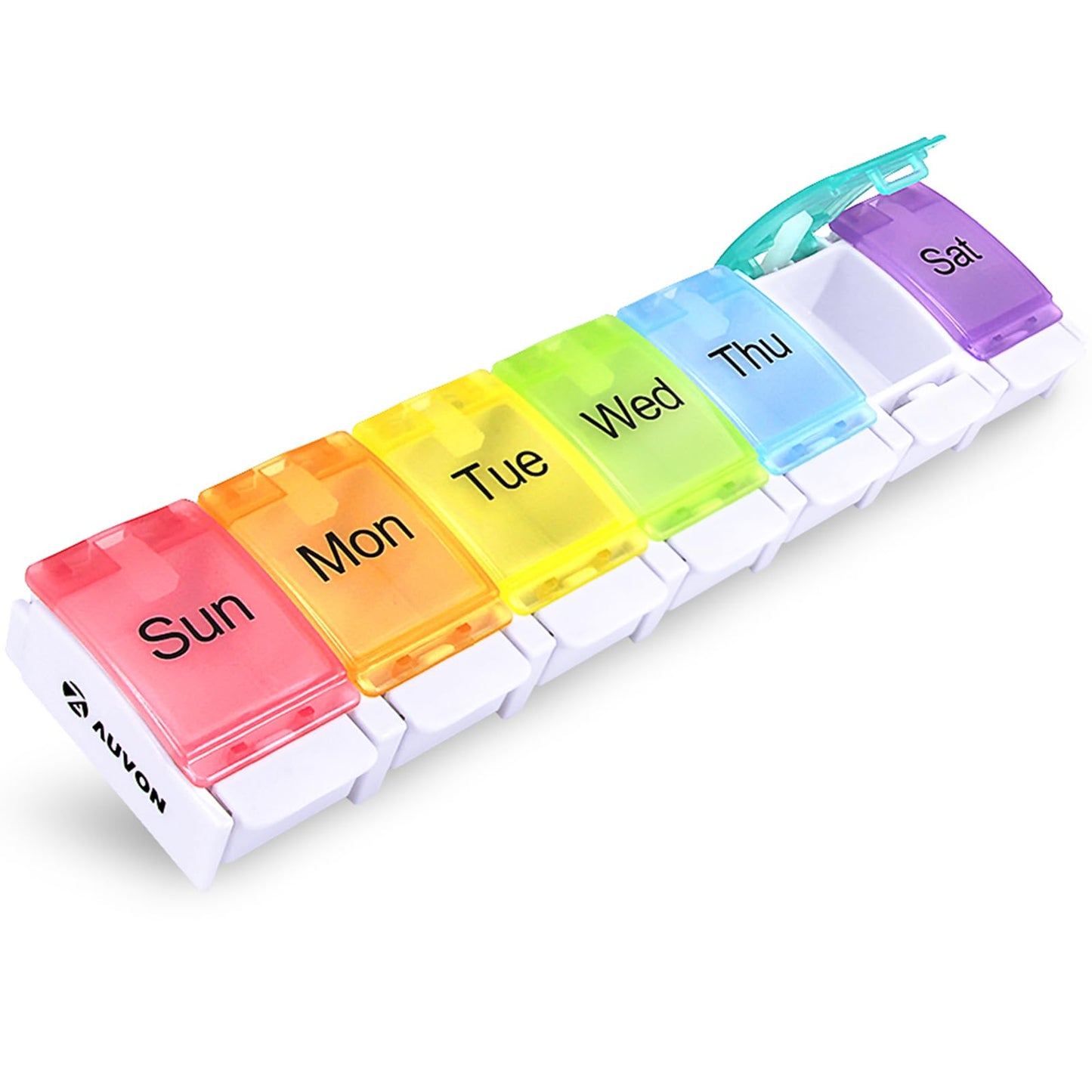 AUVON Weekly Pill Organizer Arthritis Friendly,