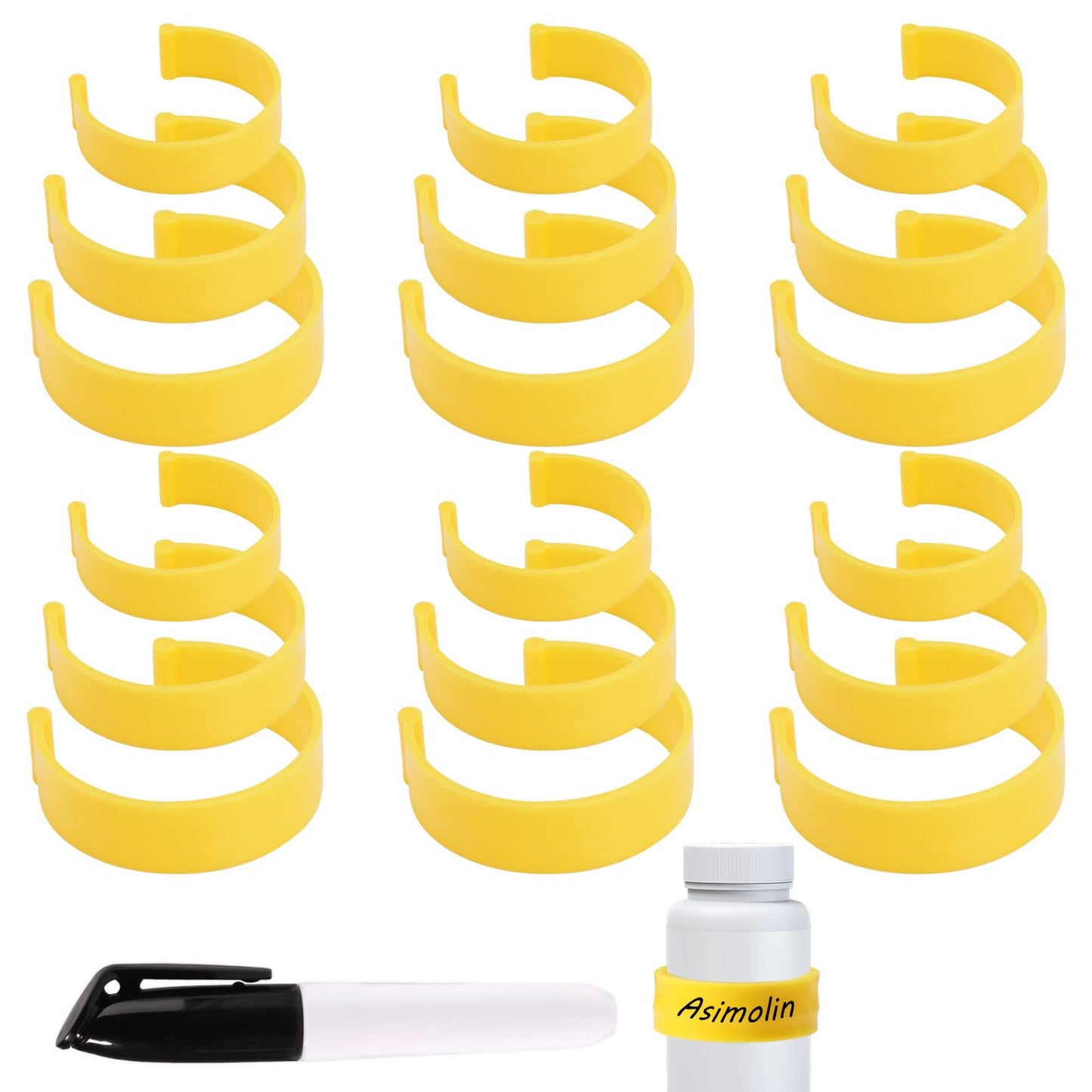 Reusable Medicine Bottle Label (18 pcs, 3 sized, for easy medication identification)