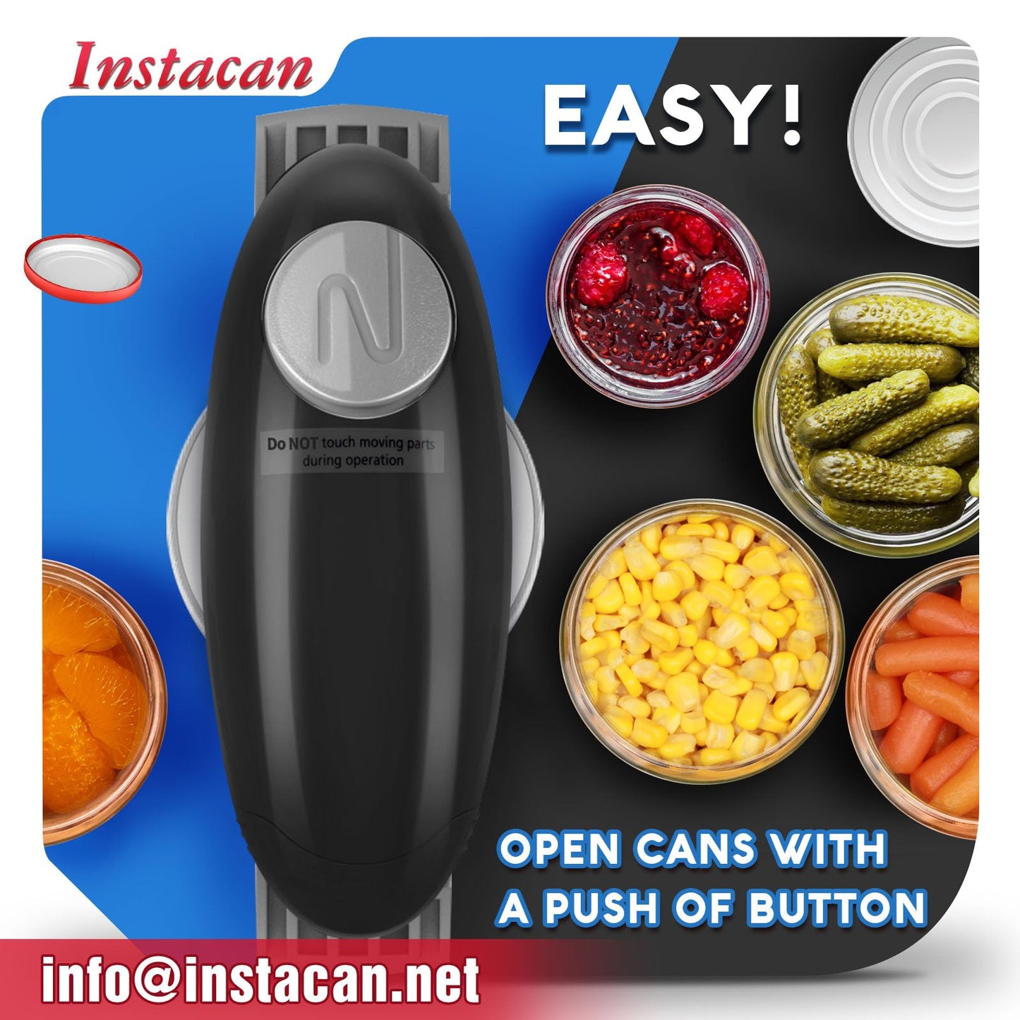 One Touch Electric Jar Opener
