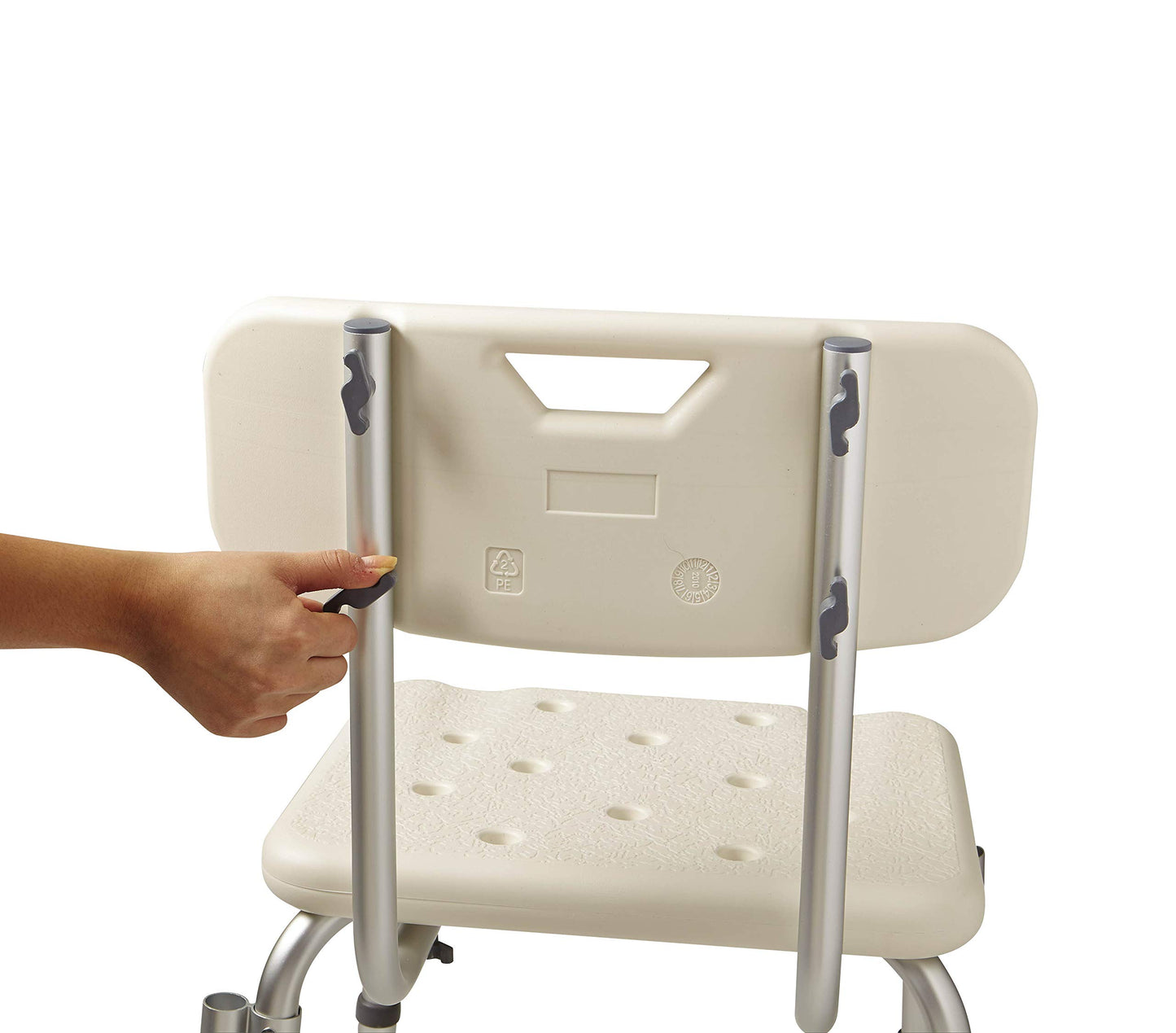 Shower Chair Seat with Padded Armrests and Back |