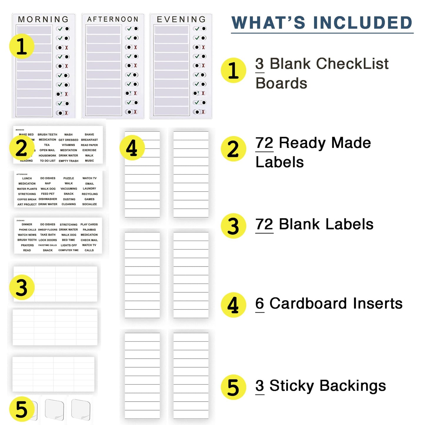 Checklist Boards for Adults |