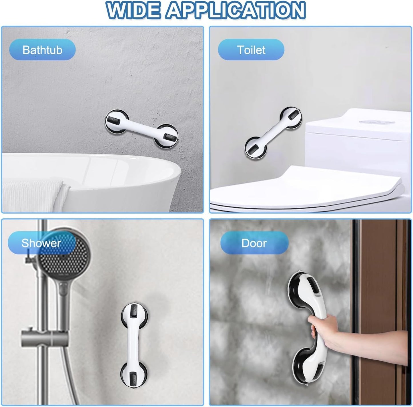 Suction Grab Bars for Bathtubs and Showers