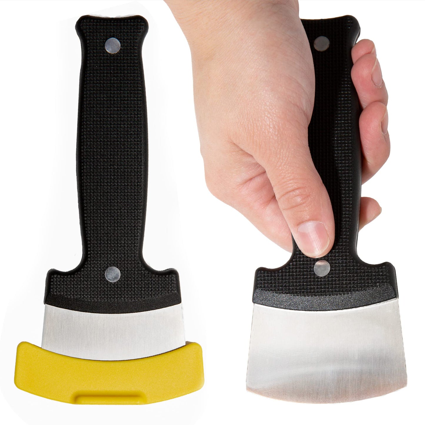 Extra Sharp Rocker Knife for One Handed Cutting -