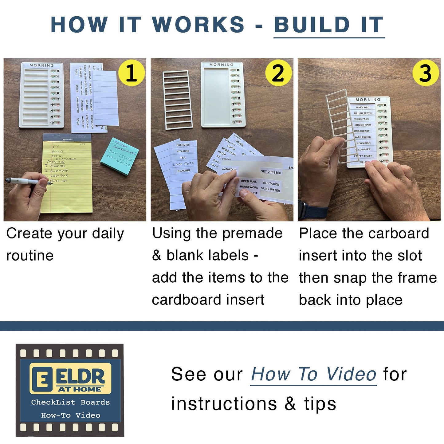 Checklist Boards for Adults |