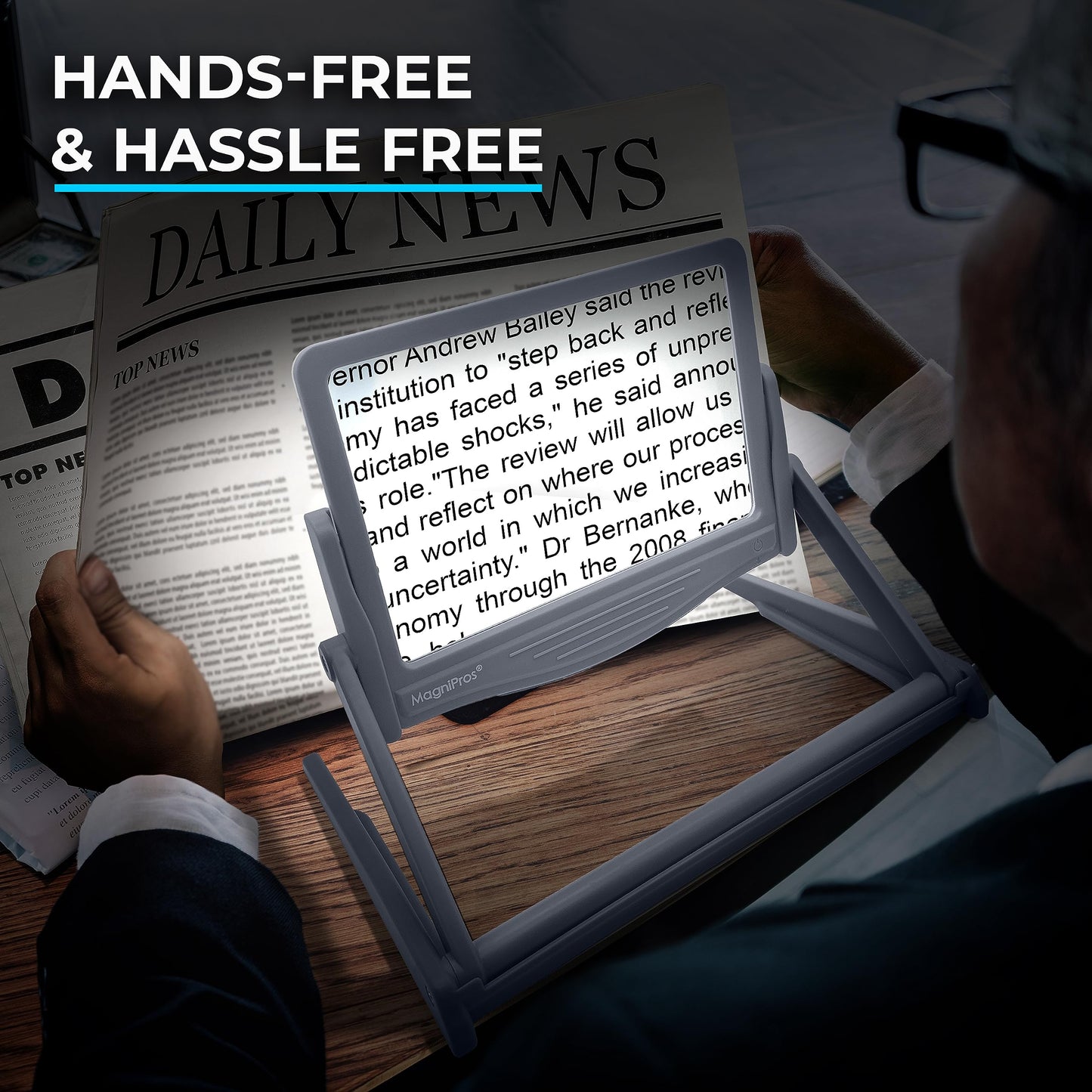 LED Page Magnifier (5X) with Stand